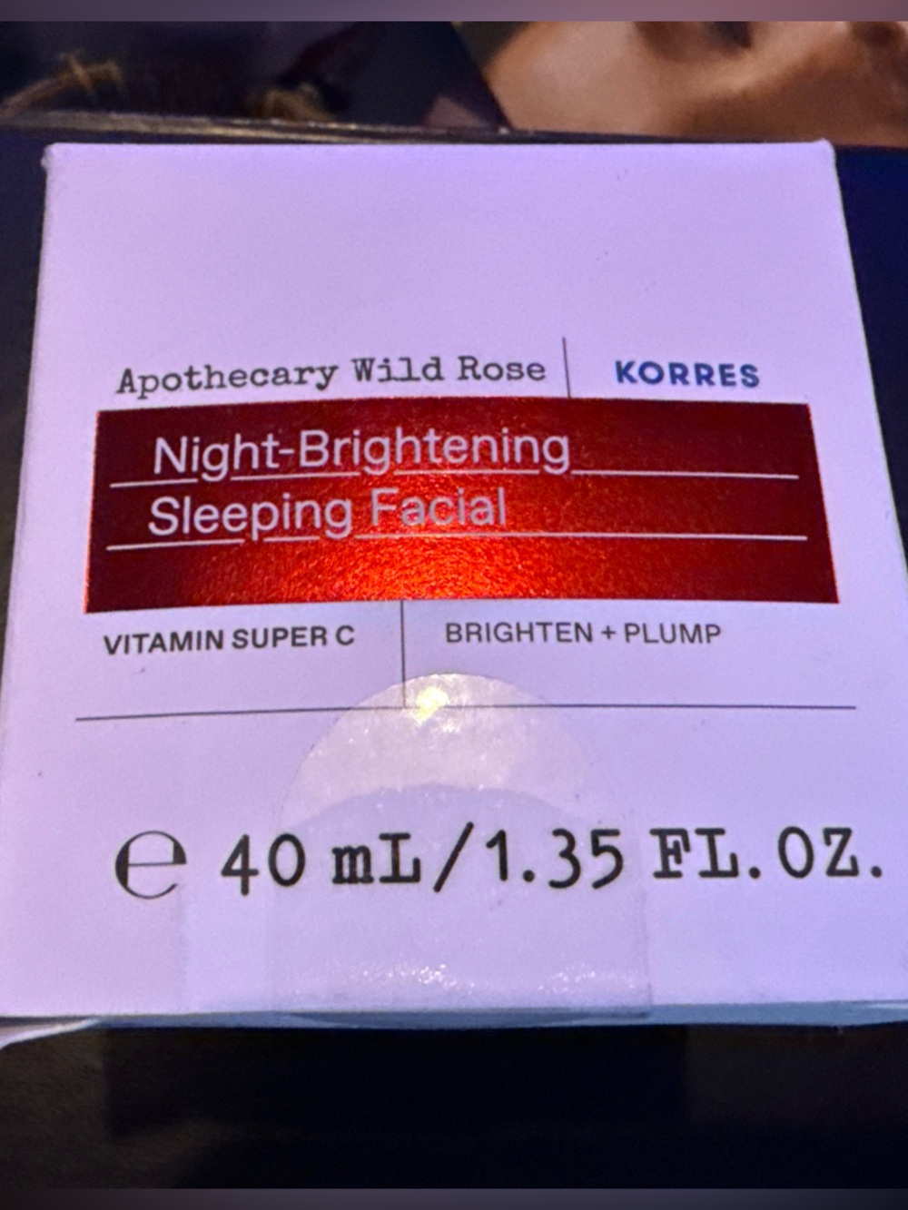 Korres Wild Rose+ Vitamin C -Brightening Sleep Facial – 1.35oz